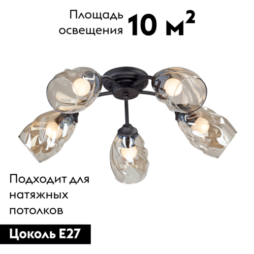 Потолочная люстра Vitaluce V4929-1/5PL изображение в интернет-магазине Cramer Light фото 2