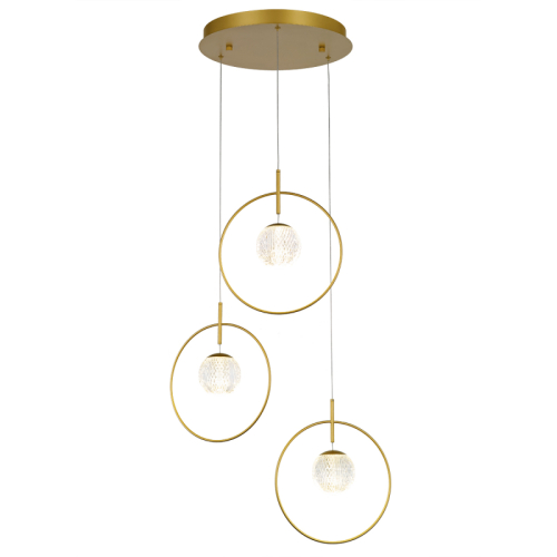 Подвесной светильник Delight Collection MD21001043 MD21001043-3A gold изображение в интернет-магазине Cramer Light