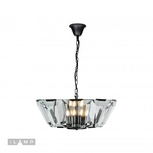 Подвесная люстра iLamp Panorama 6107-600 BK изображение в интернет-магазине Cramer Light фото 3