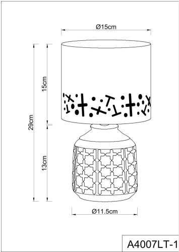 Настольная лампа Arte Lamp Bunda A4007LT-1GY изображение в интернет-магазине Cramer Light фото 4