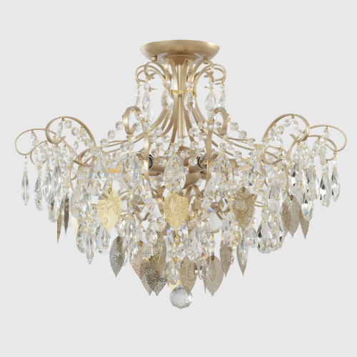 Потолочная люстра Crystal Lux ESMIRALDA PL6 GOLD изображение в интернет-магазине Cramer Light фото 6