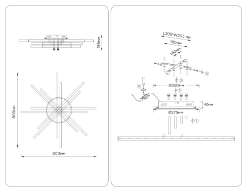 Потолочный светильник Ambrella Light Comfort LineTech FL6275 изображение в интернет-магазине Cramer Light фото 3