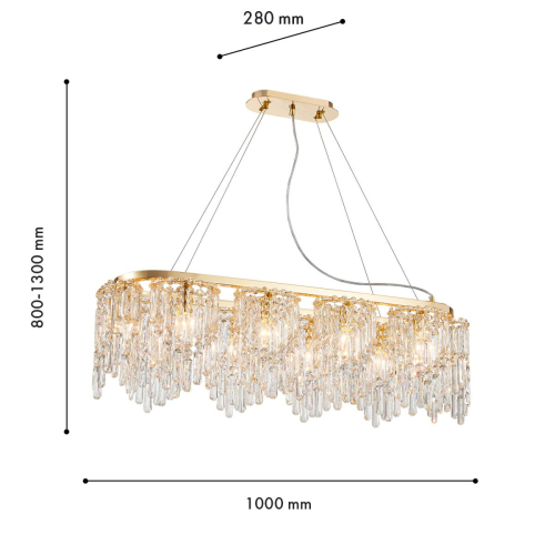 Подвесная люстра Favourite Diadem 4724-10P изображение в интернет-магазине Cramer Light фото 3