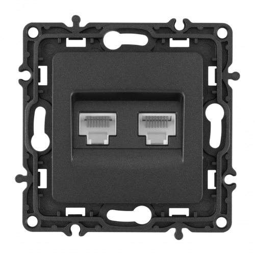 Розетка RJ45 Arte Milano 217.45-2.black дополнительное фото фото 4