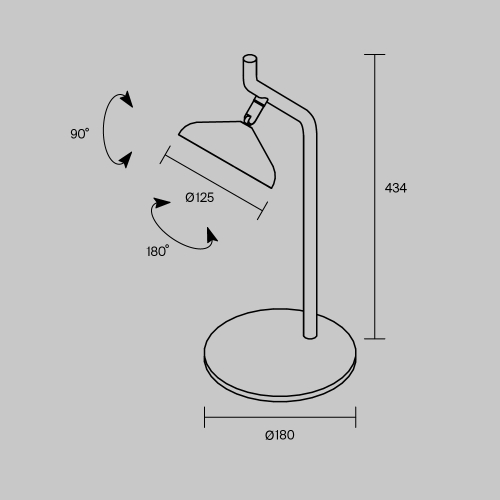 Настольная лампа Maytoni Vita MOD451TL-L8B3K1 изображение в интернет-магазине Cramer Light фото 9