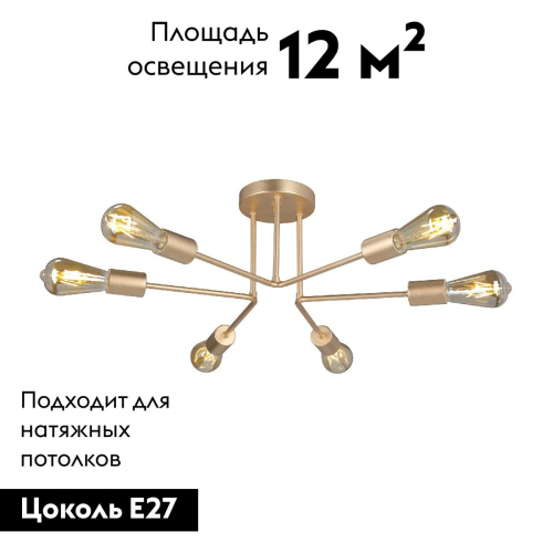 Потолочная люстра Vitaluce V3071-8/6PL изображение в интернет-магазине Cramer Light фото 2