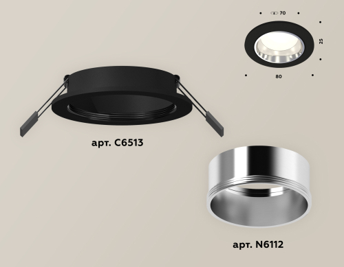 Встраиваемый светильник Ambrella Light Techno XC6513003 (C6513, N6112) изображение в интернет-магазине Cramer Light фото 2