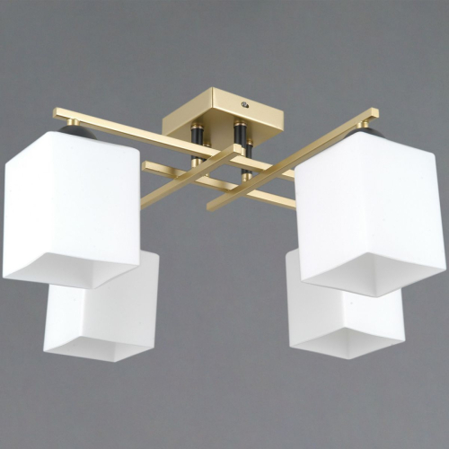Потолочная люстра Illumico IL0617-4CSQ-25 GD NAPLES изображение в интернет-магазине Cramer Light фото 2
