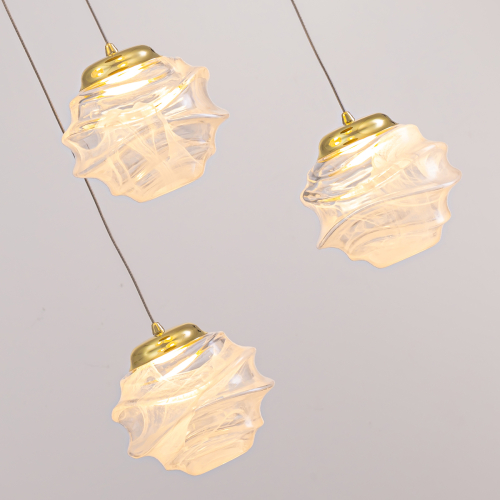 Подвесной светильник Delight Collection MD25030003-3A gold/clear изображение в интернет-магазине Cramer Light фото 3