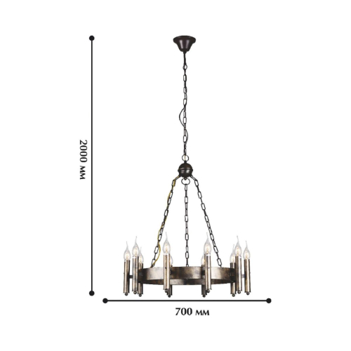 Подвесная люстра Favourite Fortezza 1144-10P изображение в интернет-магазине Cramer Light фото 2