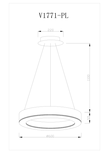 Подвесная светодиодная люстра Moderli Viso V1771-PL изображение в интернет-магазине Cramer Light фото 5