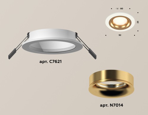 Встраиваемый светильник Ambrella Light Techno XC7621005 (C7621, N7014) изображение в интернет-магазине Cramer Light фото 2