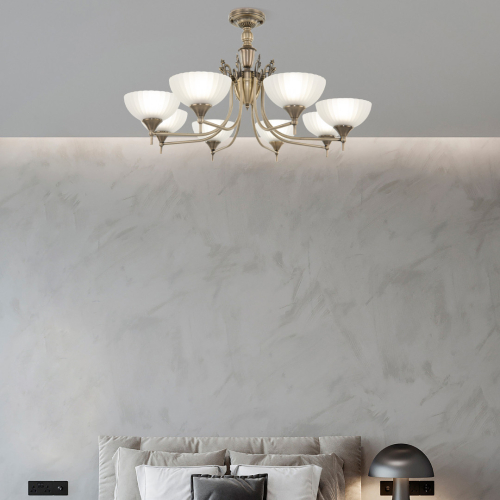 Потолочная люстра Arte Milano 340049/8 AB изображение в интернет-магазине Cramer Light фото 2