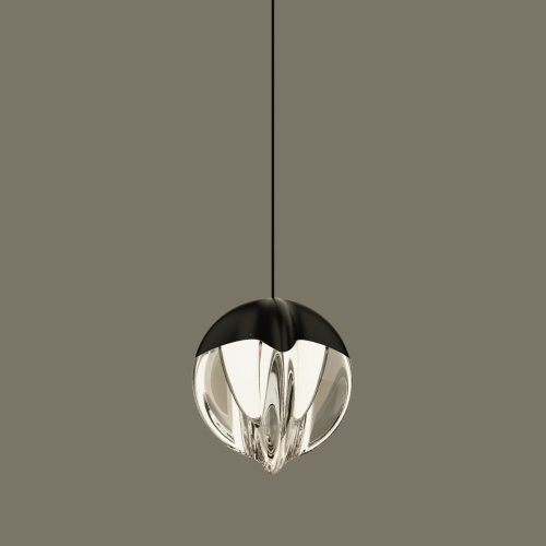 Подвесной светильник Delight Collection MD24001033-1A black/clear изображение в интернет-магазине Cramer Light