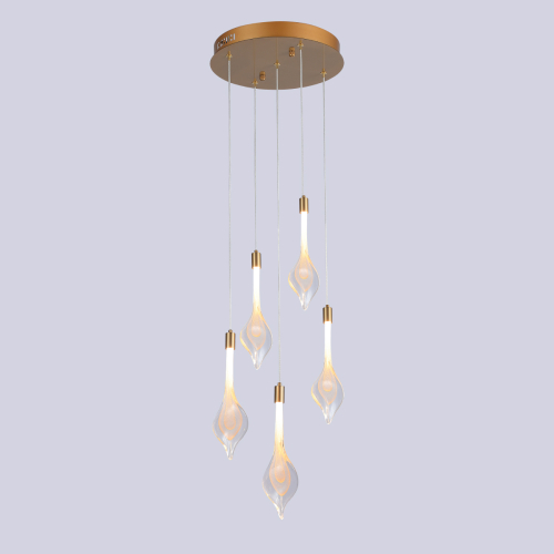 Подвесной светильник Delight Collection P98066-5 antique brass изображение в интернет-магазине Cramer Light фото 3