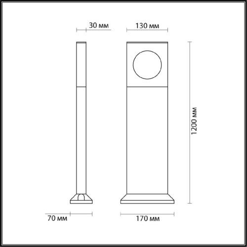 Ландшафтный светильник Odeon Light Como 6653/10GA дополнительное фото фото 2