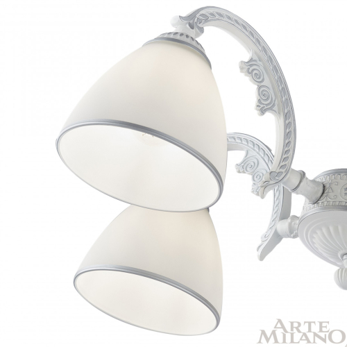 Подвесная люстра Arte Milano 340837/6 WT+SL изображение в интернет-магазине Cramer Light фото 7