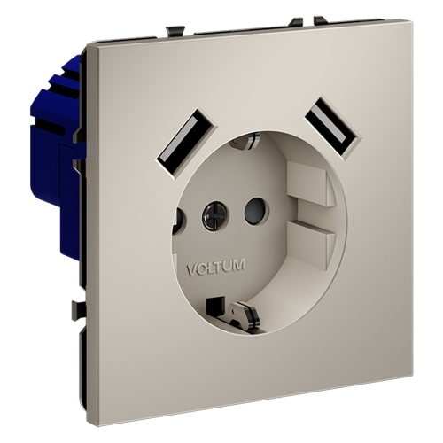 Розетка с USB, А+А Voltum S70 VLS040403 дополнительное фото фото 5