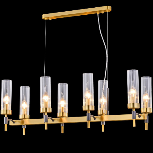 Подвесная люстра Illumico IL5177-8LLS-29 BRASS TUBO изображение в интернет-магазине Cramer Light