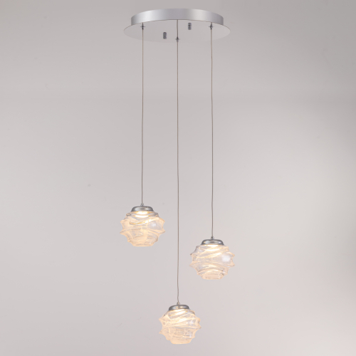 Подвесной светильник Delight Collection MD25030003-3A chrome/clear изображение в интернет-магазине Cramer Light фото 4