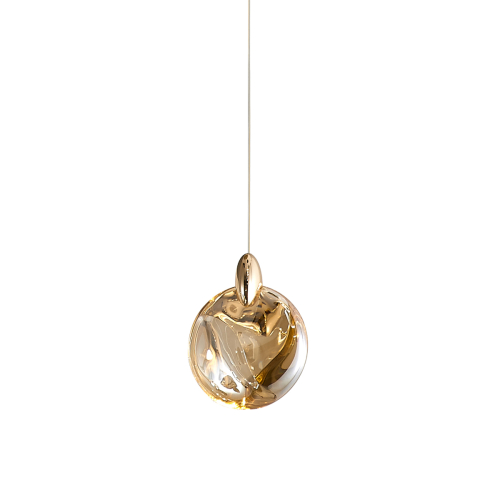 Подвесной светильник Delight Collection OD2440-1 gold/amber изображение в интернет-магазине Cramer Light