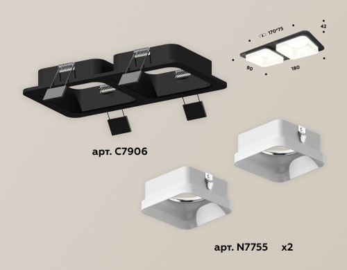 Встраиваемый светильник Ambrella Light Techno XC7906013 (C7906, N7755) изображение в интернет-магазине Cramer Light фото 2