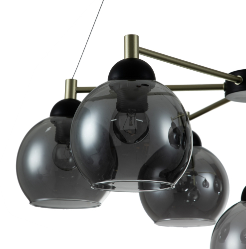 Подвесная люстра Indigo Grappoli 11029/7P Black V000216 изображение в интернет-магазине Cramer Light фото 4