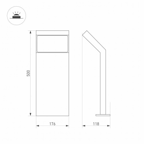 Садовый светильник Arlight Lgd-ecran-boll 029991 дополнительное фото фото 3