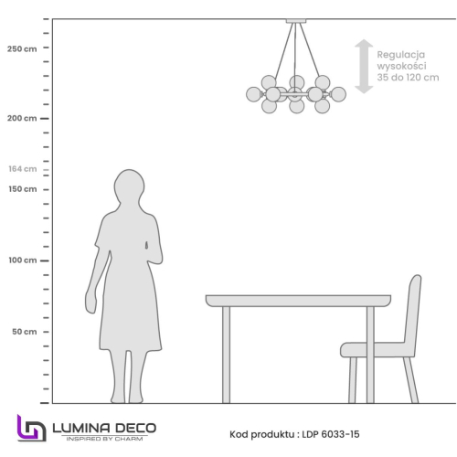 Подвесная люстра Lumina Deco Marsiada LDP 6033-25 FGD изображение в интернет-магазине Cramer Light фото 8