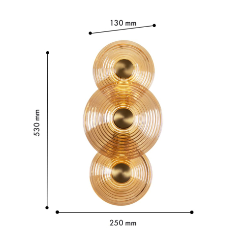 Настенный светильник Favourite Whirlpool 4571-3W изображение в интернет-магазине Cramer Light фото 2