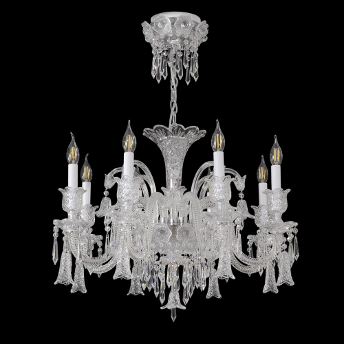 Подвесная люстра Crystal Lux VERSAILLES SP8 CHROME изображение в интернет-магазине Cramer Light фото 4