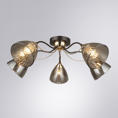 Потолочная люстра Arte Lamp Lily A4366PL-5BK изображение в интернет-магазине Cramer Light фото 2