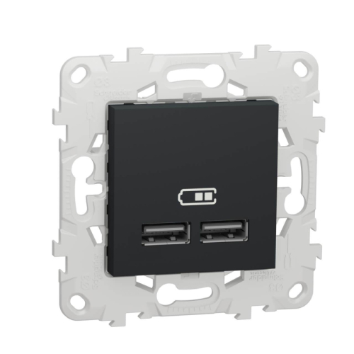 Розетка компьютерная USBx2 Schneider Electric Unica New NU541854 дополнительное фото