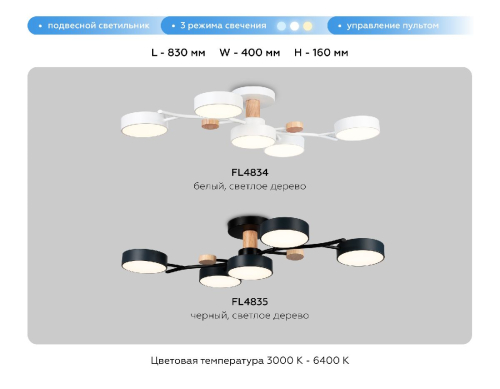 Потолочная люстра Ambrella Light Comfort LineTech FL4834 изображение в интернет-магазине Cramer Light фото 10