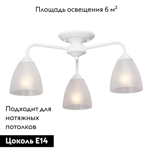 Потолочная люстра Vitaluce V3946-0/3PL изображение в интернет-магазине Cramer Light фото 2