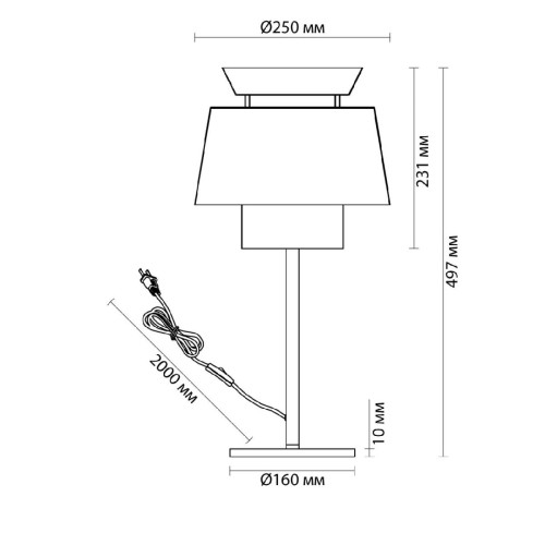 Настольная лампа Odeon Light Kressa 4992/1T изображение в интернет-магазине Cramer Light фото 3