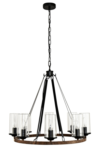 Подвесная люстра Arte Lamp Dalim A7014SP-8BK изображение в интернет-магазине Cramer Light