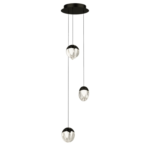 Подвесной светильник Delight Collection MD24001033-3A black/clear изображение в интернет-магазине Cramer Light
