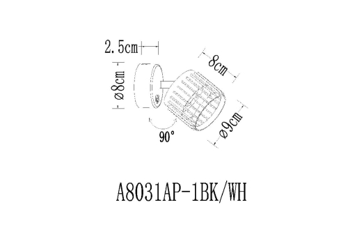 Спот Arte Lamp Atria A8031AP-1BK изображение в интернет-магазине Cramer Light фото 2