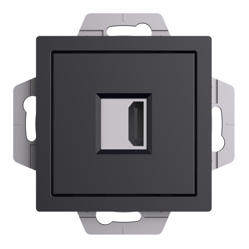 Розетка HDMI Systeme Electric AtlasDesign Карбон механизм ATN001080 дополнительное фото фото 2