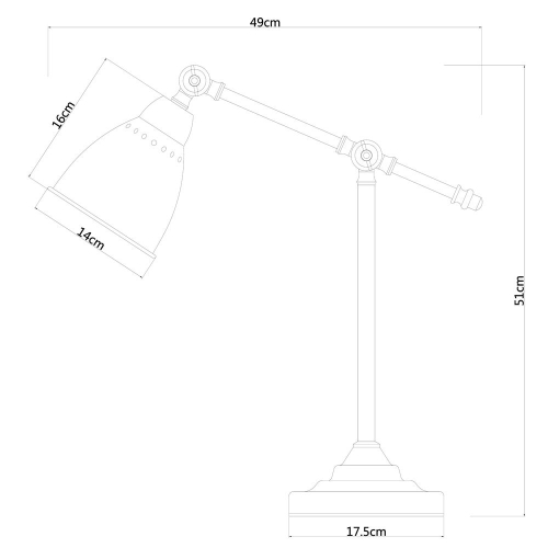 Настольная лампа Arte Lamp 43 A2054LT-1AB изображение в интернет-магазине Cramer Light фото 5