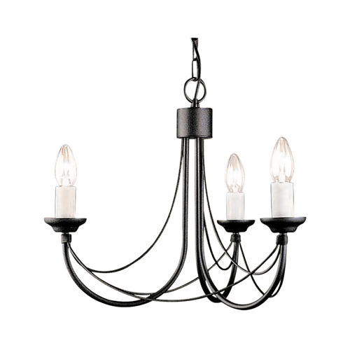 Подвесная люстра Elstead Lighting Carisbrooke CB3-BLACK изображение в интернет-магазине Cramer Light