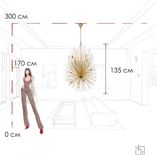 Подвесная люстра Loft IT Splash 10418/12 изображение в интернет-магазине Cramer Light фото 10