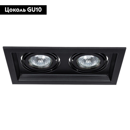 Встраиваемый светильник Arte Lamp Canis A6661PL-2BK изображение в интернет-магазине Cramer Light фото 2