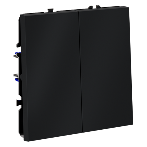 Выключатель с самовозвратом двухклавишный Voltum S70 VLS020607 (графит) дополнительное фото фото 3