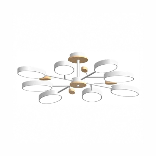 Люстра на штанге LED4U L3221-850 WH изображение в интернет-магазине Cramer Light