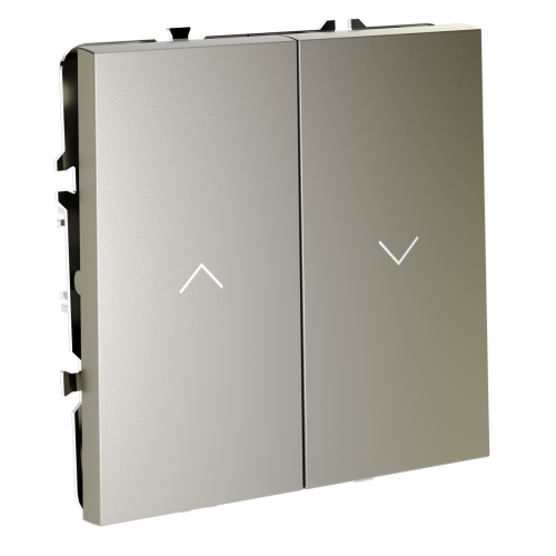 Выключатель встраиваемый Voltum S70 для жалюзи 10А, (шелк) VLS020704 дополнительное фото фото 2