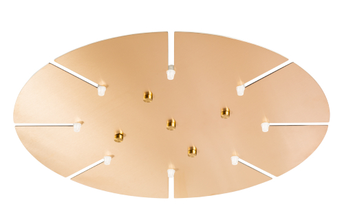 Потолочная база Crystal Lux D600-8 BRASS изображение в интернет-магазине Cramer Light