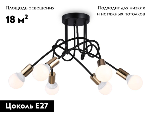 Потолочная люстра Ambrella Light Loft TR80419 изображение в интернет-магазине Cramer Light фото 2