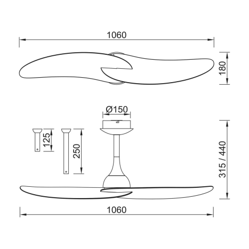 Потолочный вентилятор Mantra Ipanema 9039 изображение в интернет-магазине Cramer Light фото 3